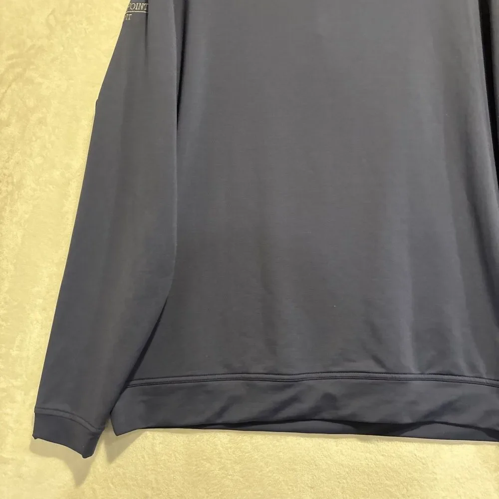 Peter Millar 1/4 Zip Pullover Men's XL Blue Perth Performance Long Sleeve Logo
